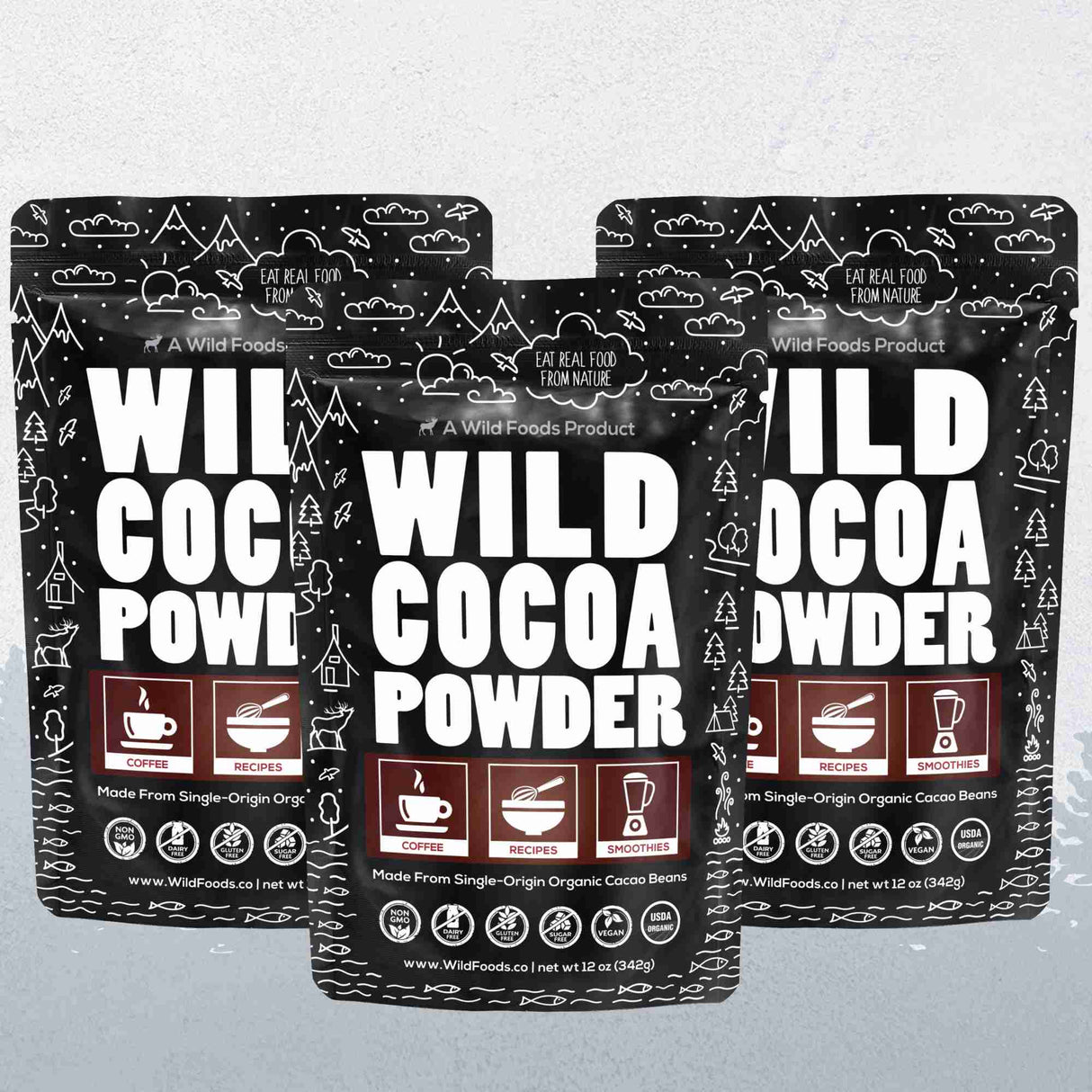 Cocoa Powder, 57 servings - Single-Origin Antioxidant