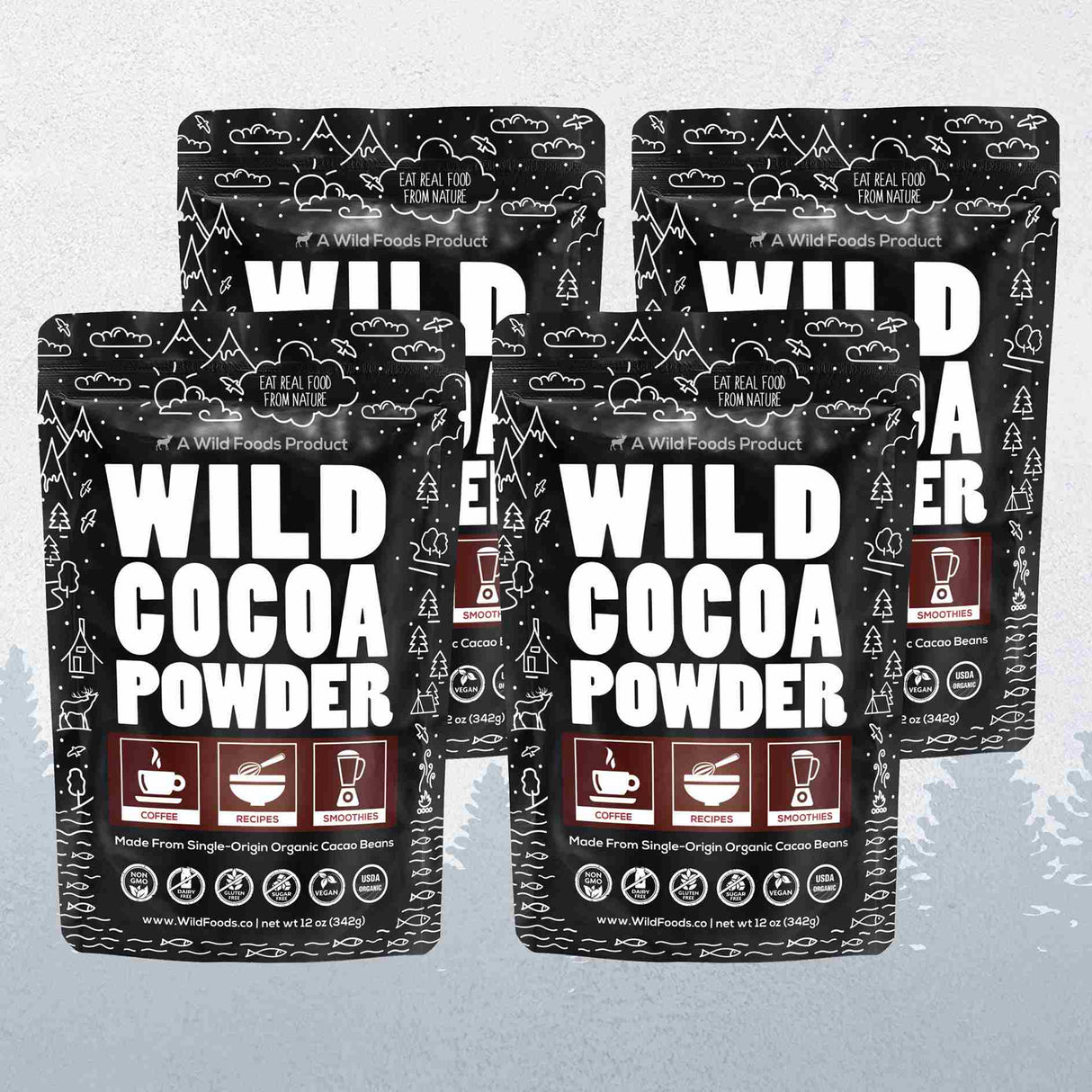 Cocoa Powder, 57 servings - Single-Origin Antioxidant