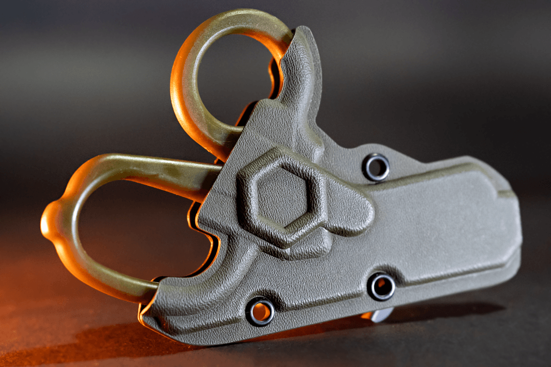 Olive Drab  MINI Compact EMT and First Responders Rescue Shears Kydex Holder | ONE SHEAR®