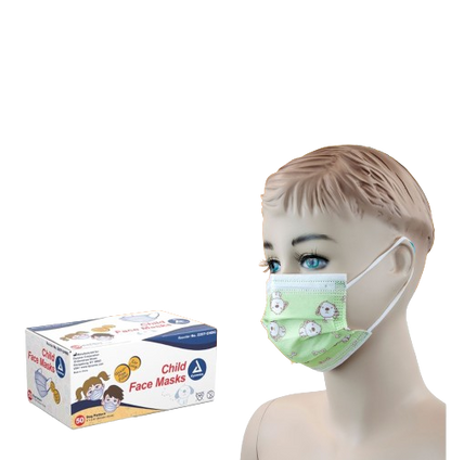 Dynarex Child Face Mask - 50ea/bx, 12bxs/cs (600 Count)