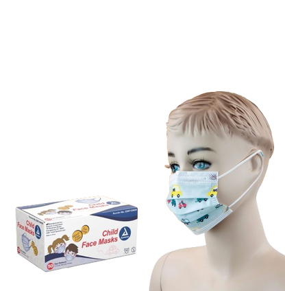 Dynarex Child Face Mask - 50ea/bx, 12bxs/cs (600 Count)