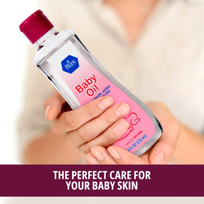 MedPride Baby Oil with seal & Flip Top - 8 oz - Case of 24
