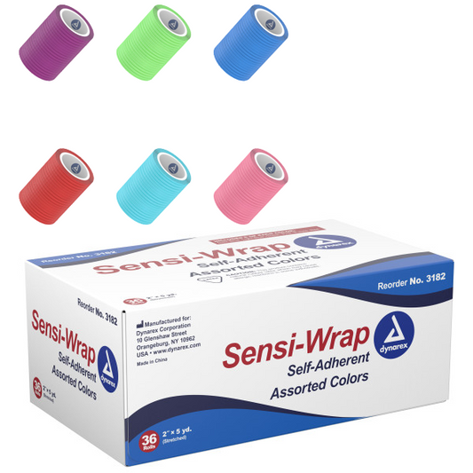 Dynarex Sensi Wrap, Self-Adherent, Assorted