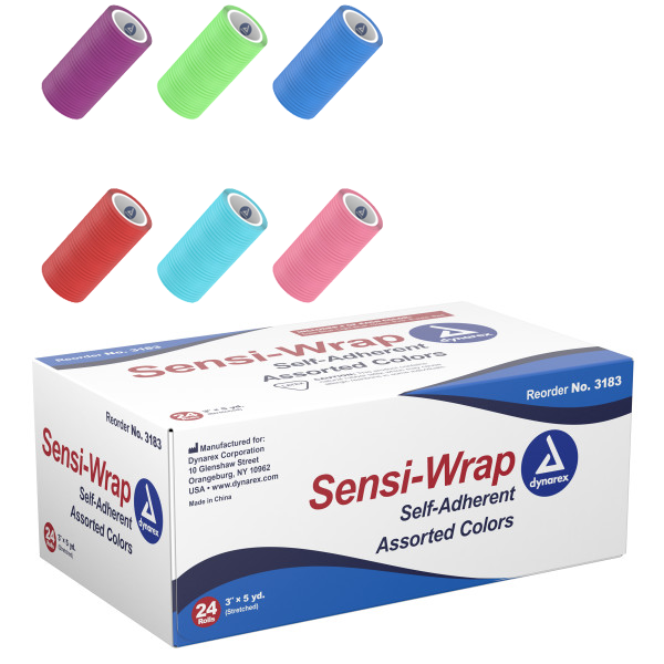 Dynarex Sensi Wrap, Self-Adherent, Assorted