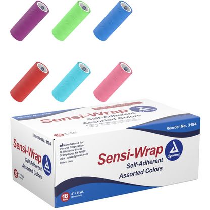 Dynarex Sensi Wrap, Self-Adherent, Assorted