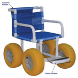 MJM International E720-ATC-YEL Recreational chair, 20" internal width, storage container, 250 lbs weight capacity