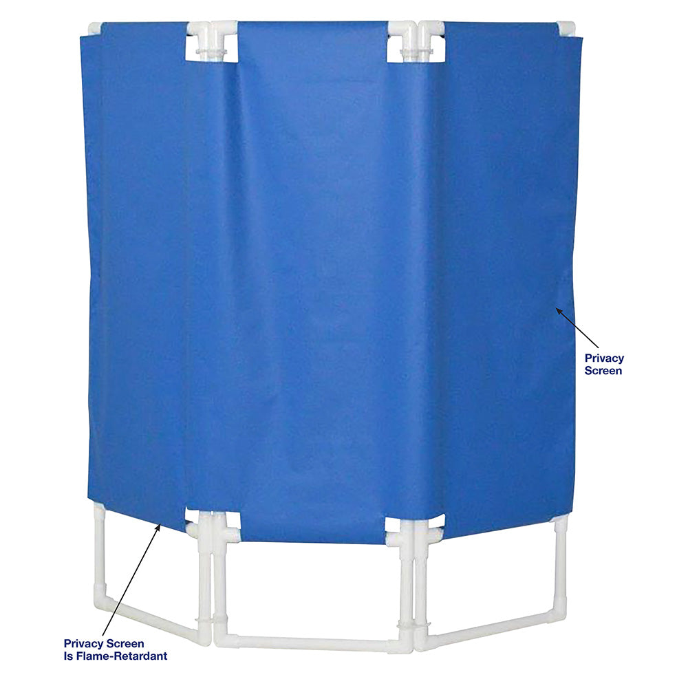 MJM International 7003 Portable privacy screen, 3-panel: panel size: 21.25" W x 51" H