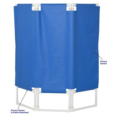 MJM International 7003 Portable privacy screen, 3-panel: panel size: 21.25" W x 51" H