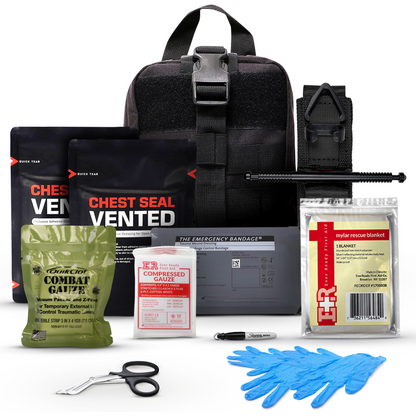Premium Trauma IFAK Compact Kit with CAT Tourniquet & Chest Seals