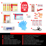 72-Piece First Aid Fanny Pack Kit with Adult & Infant CPR Masks