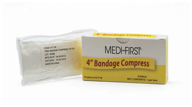 Bandage Compress 4" Unitized