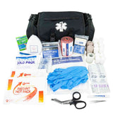 LINE2design Emergency First Aid Responder Kit Medical EMS Economic Fully Stocked Bag For All Emergencies - Black