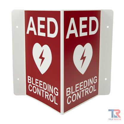 Transforming AED / BC Wall Sign - Red