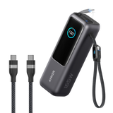 Anker Laptop Power Bank (25K, 165W, Built-In and Retractable Cables)