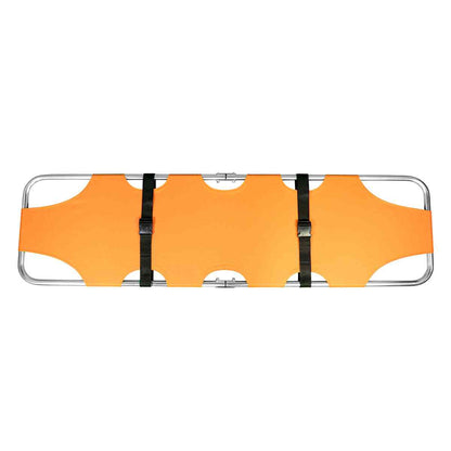 LINE2design EMS Emergency Medical Fold Away Stretcher Portable Flat Folding Equipment - Orange