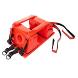 LINE2design Spine Board Head Immobilizer for Backboard - Universal EMS EMT Emergency Medical Re-usable Rescue Portable Lightweight with Adjustable Straps - Red