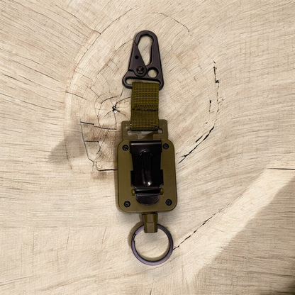 ONE SHEAR®️ tactical retention leash with belt clip and steel braided line