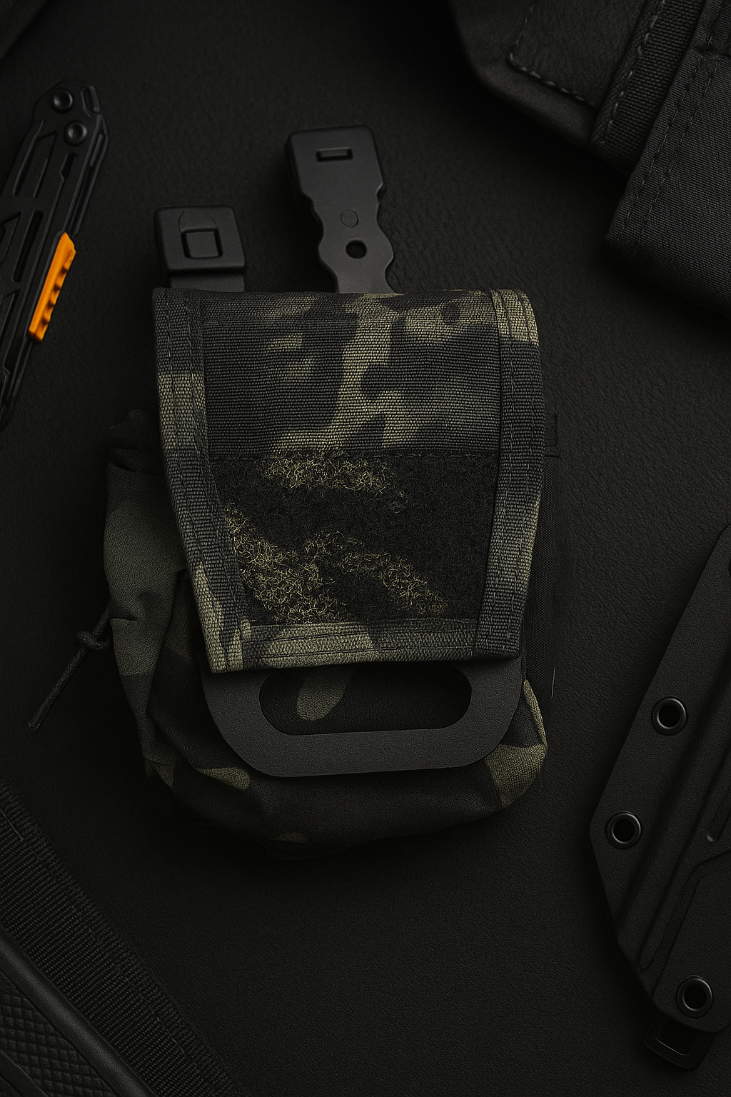 Black Multi-Camo IFAK Quick Deploy Pouch