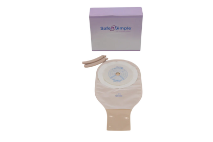 Safe N Simple Drainable Pouch, One Piece, Standard Wear, Cut-to-Fit - Opaque (80 Count)