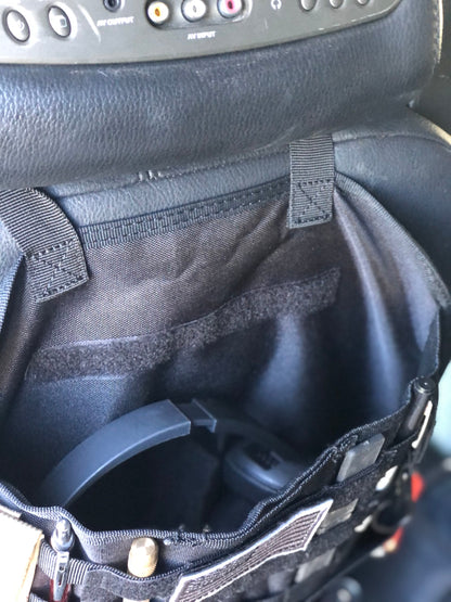 (PAIR) Car Seat Back Gear Organizer with FREE US Flag Patch included