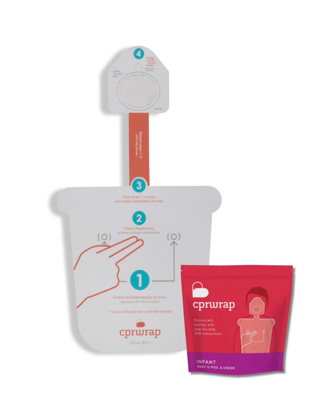 Infant  CPRWrap™ Aid,  Ages 12 Mos. & Under