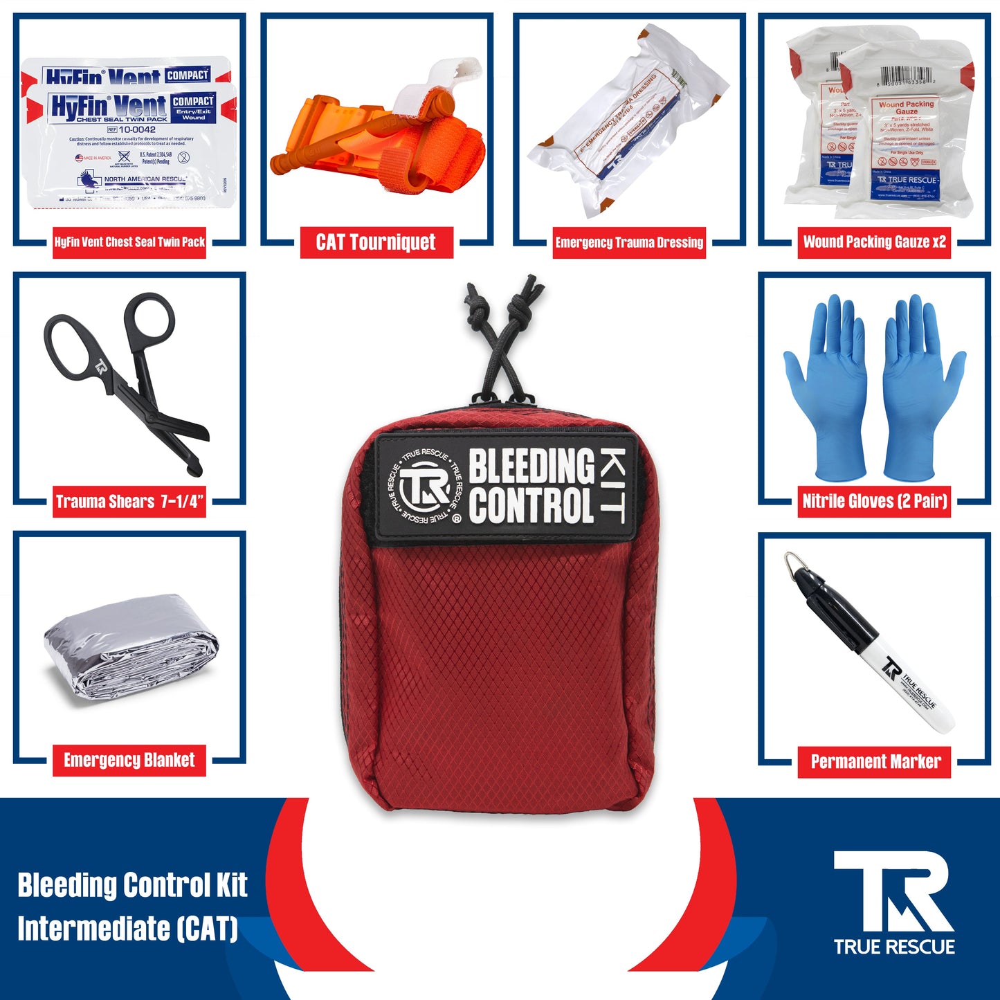Bleeding Control Kit by True Rescue