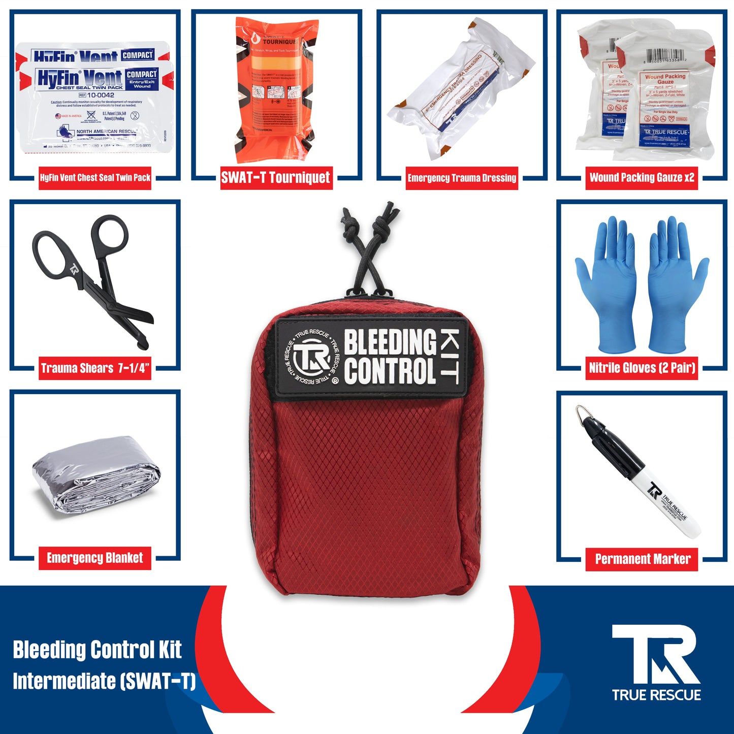 Bleeding Control Kit by True Rescue