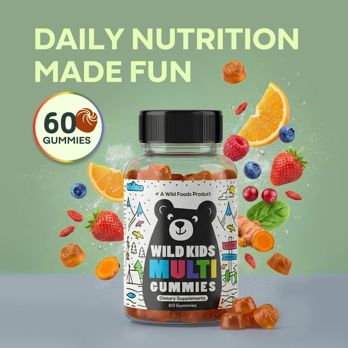 Wild Kids Multivitamin Gummies – Growth Support For Strong & Healthy Kids