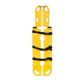 LINE2design Emergency Scoop Stretcher Lighweight Adjustable Medical Immobilization Transportation with Patient Restraint Straps - Yellow