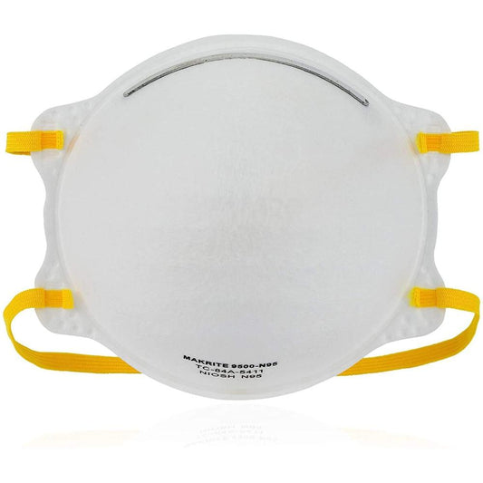 Makrite 240pcs 9500 Disposable Particulate Respirator N95 Face Mask, Regular Size