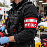 Red Medic Armband with reflective