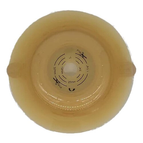 Safe N Simple 2-Piece Round Convex Wafer Standard Wear White Flange Cut to Fit (40 Count)