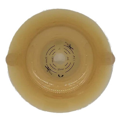 Safe N Simple 2-Piece Round Convex Wafer Standard Wear White Flange Cut to Fit (40 Count)