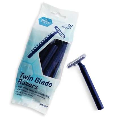 MedPride Twin Blade Razors - Pack of 10, Case of 30 (300 count)