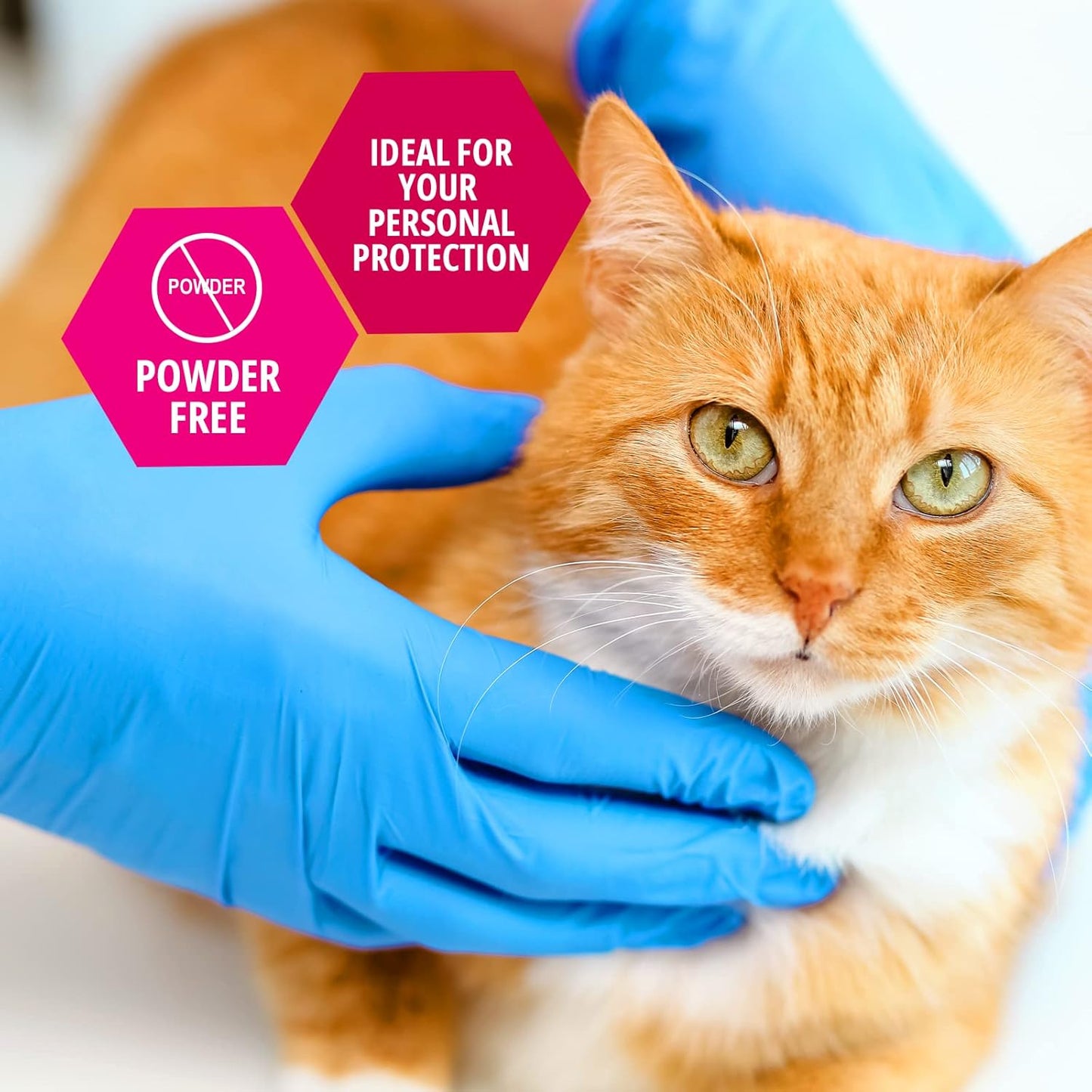 MedPride Nitrile Exam Gloves 4.3 Mil Thick Non-Sterile Powder Free - 180 Gloves / Case of 10 (1800 count)