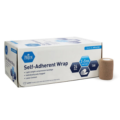 Medpride Self-Adherent Wrap, Tan