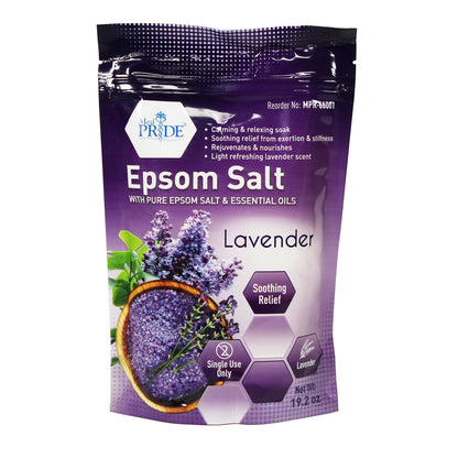 MedPride Epsom Salt, Relaxing Foot Bath Soak with Essential Oils, 19.2 oz. - Case of 12