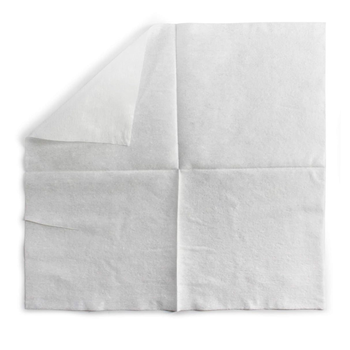 MedPride Disposable Dry Washcloths Air Laid Quarter Fold, 11" x 12" - 50/Pack, Case of 16 (800 Count)