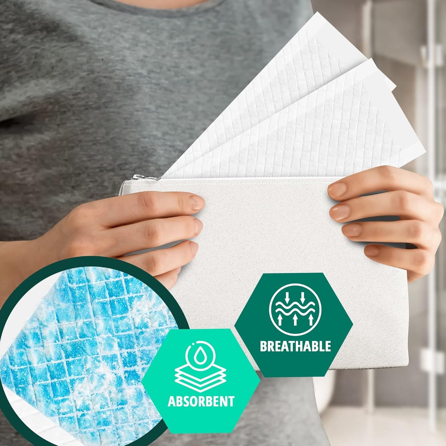 MedPride Premium Ultra Absorbent Panty Liners - 18 gram,  6" x 17" - 10 Pack of 25 (250 Count)