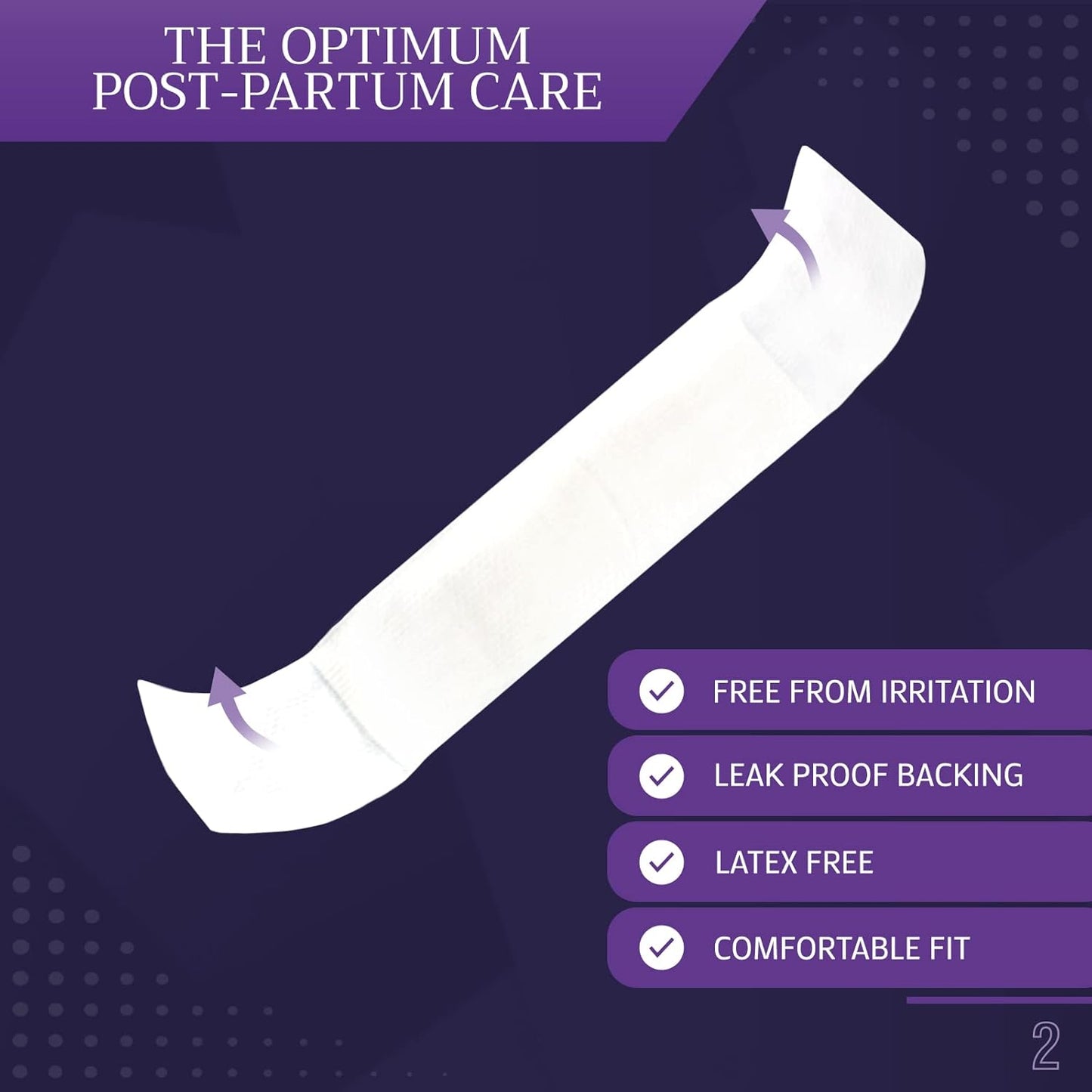 MedPride Individually Wrapped Postpartum Maternity Pads, 16 grams, 3.1" x 20", 24 Packs of 12 (288 count)