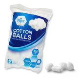 MedPride 100% Pure Cotton Balls, Regular, 300 ct - 48 bags/cs. (48 Count)
