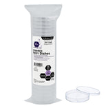 MedPride Slippable Petri Dishes with Lids, Sterile 90mmx15mm -  20 Pack of 25 (500 Count)