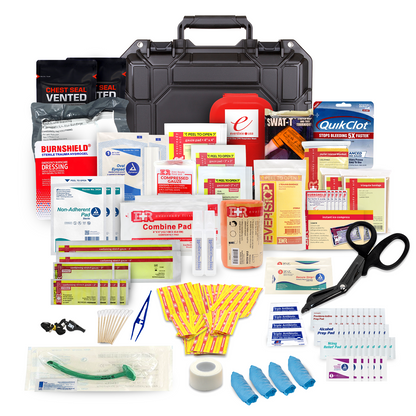 Fully Stocked Marine First Aid Medical Kit in Lightweight Waterproof Case