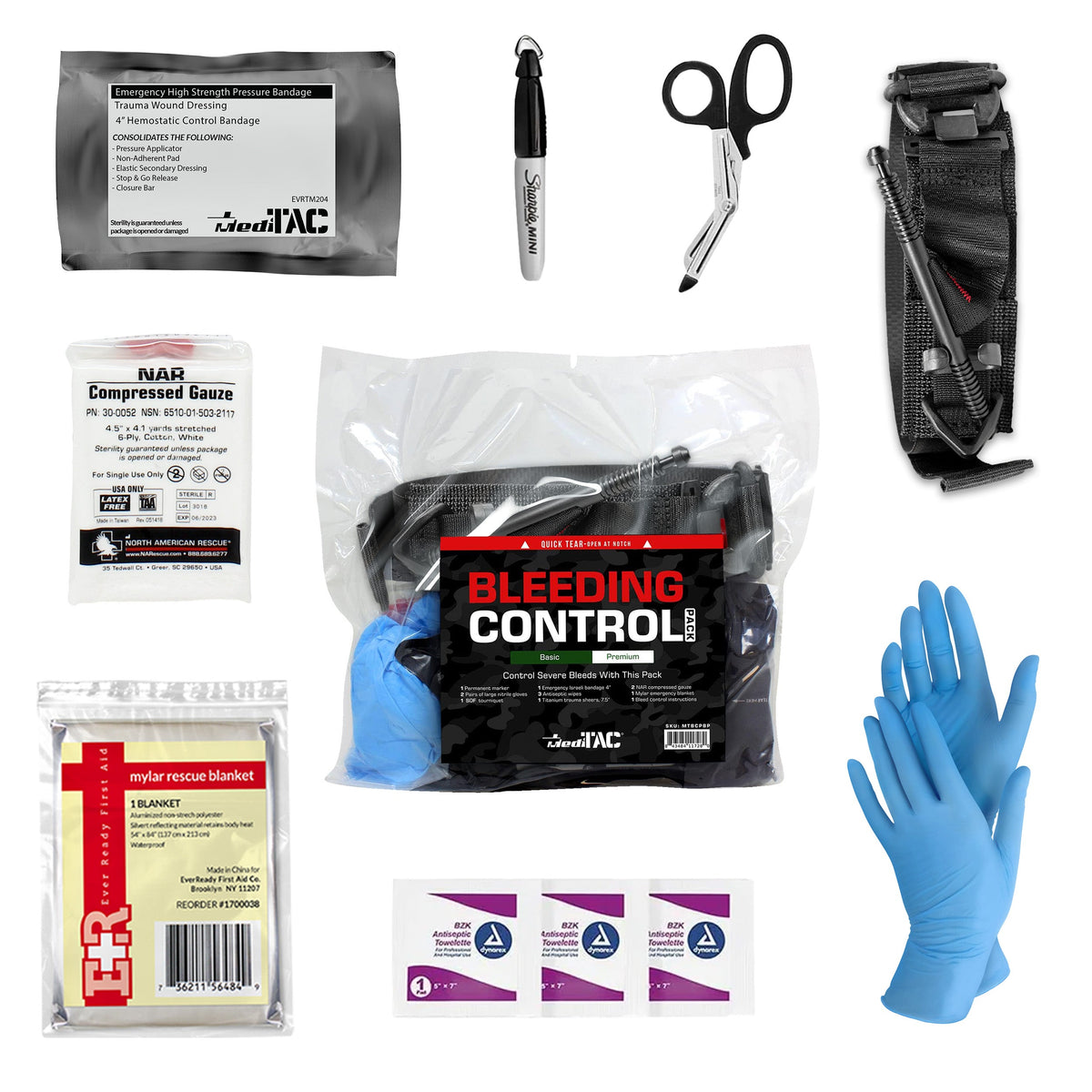 Trauma Bleeding Control Premium Bleeding Control Pack – Emergency Trauma Kit – Alpenglow ...