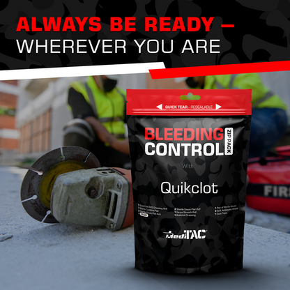 Bleeding Control Zip Pack with QuickClot & CELOX