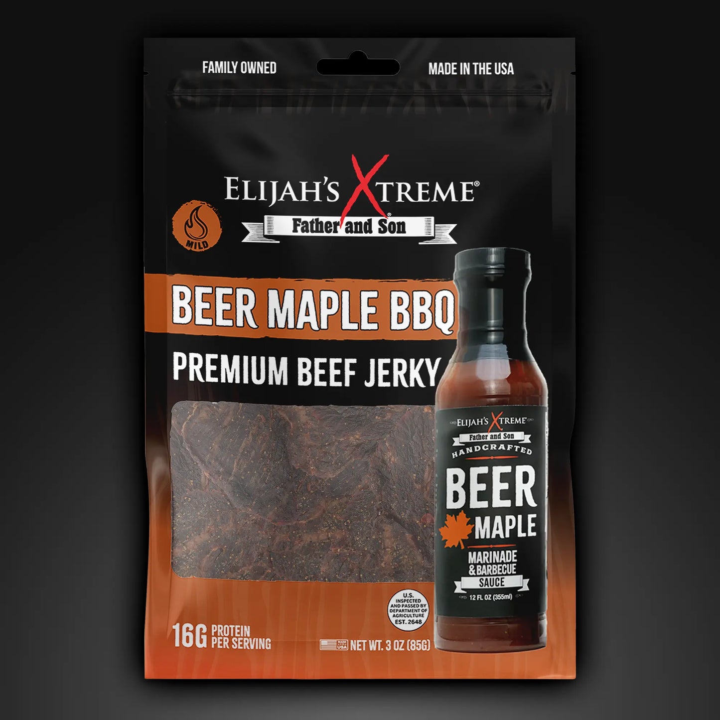 Beer Maple BBQ Beef Jerky