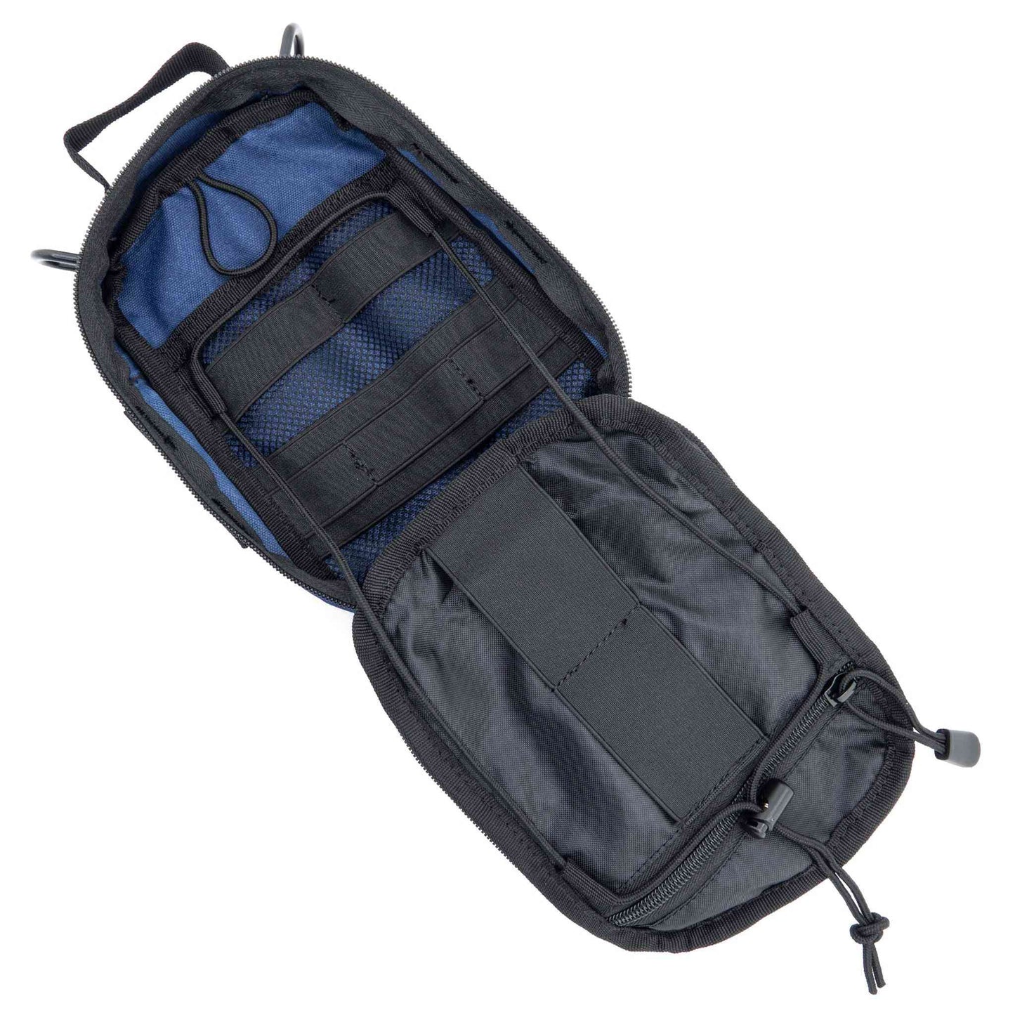 LINE2design MOLLE Pouch, Emergency Medical, Trauma Bag, Gunshot Bag for First Aid (IFAK), Utility Pouch, includes USA Patch - Navy