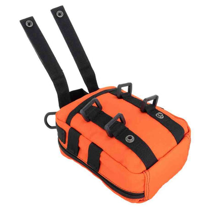 LINE2design MOLLE Pouch, Emergency Medical, Trauma Bag, Gunshot Bag for First Aid (IFAK), Utility Pouch, includes USA Patch - Orange