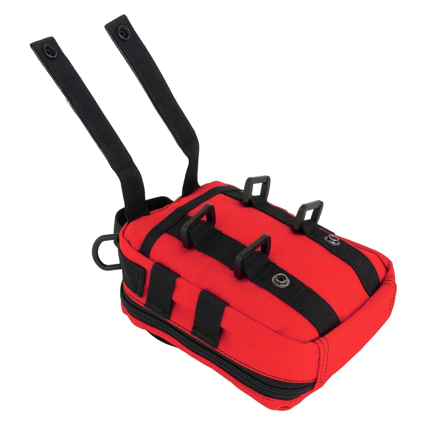 LINE2design MOLLE Pouch, Emergency Medical, Trauma Bag, Gunshot Trauma for First Aid (IFAK), Utility Pouch, includes USA Patch - Red