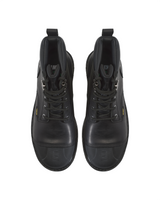 Kiwi Premium Black Action Leather 6" Steel Toe Waterproof Cap-Toe Work Boots [P69004]